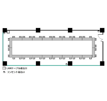 ロの字 : 最大40名