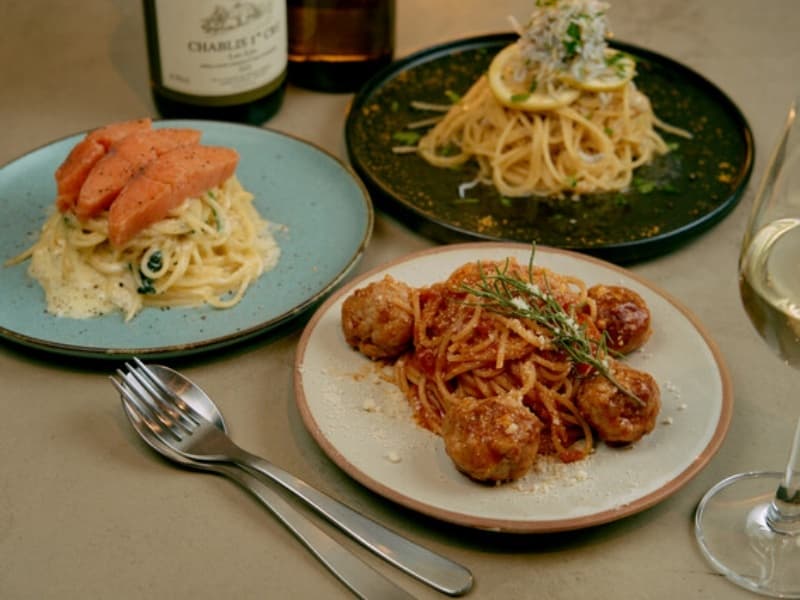 有機小麦を使用したこだわりのパスタ