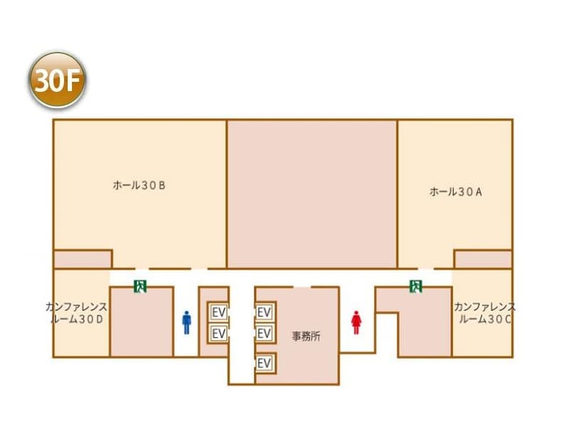 フロアマップ 30階
