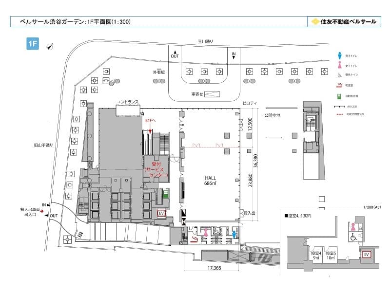 フロア図 (１F)