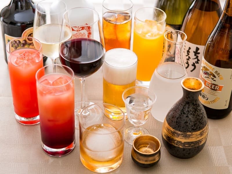 ■飲み放題■

内容充実！
ビール・ワイン・焼酎・ウイスキー・日本酒・果実酒・カクテル・ノンアルコールビール・ソフトドリンク