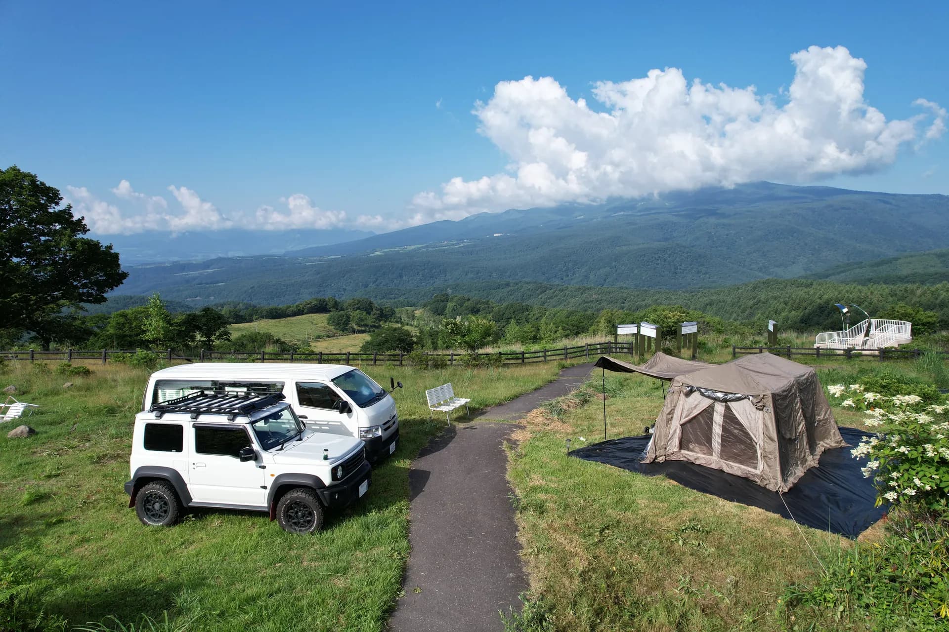 フィールドでのテント泊・車中泊（建物内での宿泊はできません）