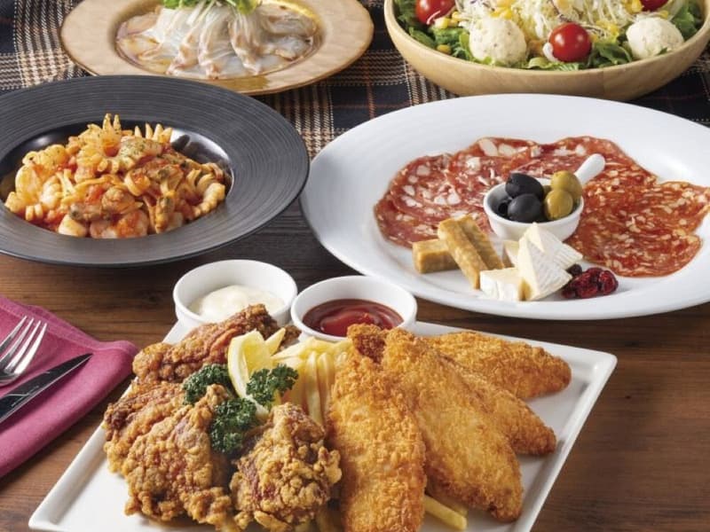 【120分飲み放題付】パブグラブコース 全7品・パブで人気のアペタイザーが揃う