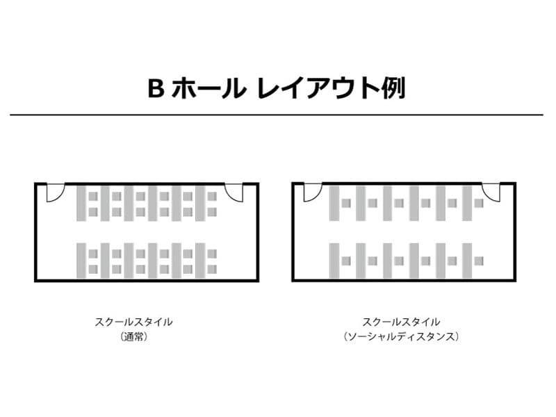 【Bホール】レイアウト例