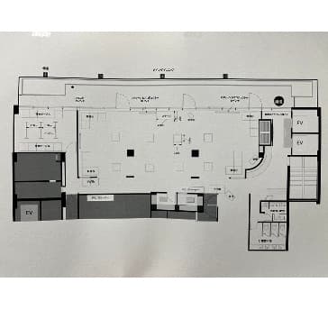 フロア全館貸切のレイアウトイメージとなります。