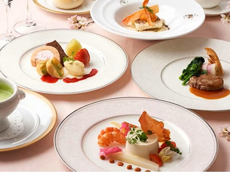フランス料理・中国料理・イタリア料理・から選べるコース料理は特別な日にピッタリ！
