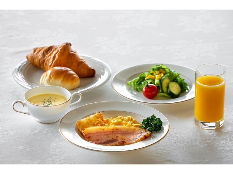 修学旅行　朝食写真　洋食〈イメージ）