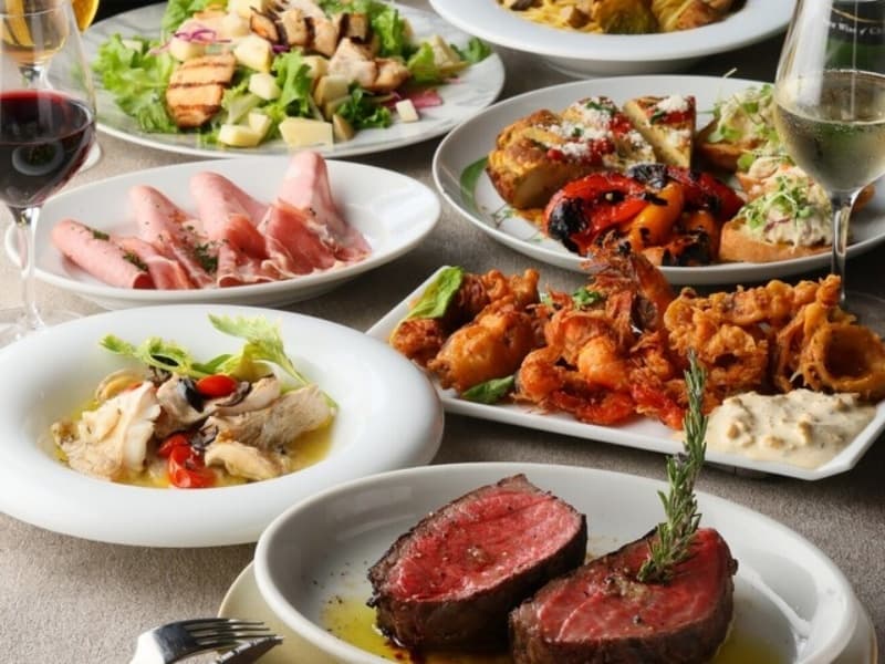 季節の食材をふんだんに使ったパーティーに最適なメニュをご用意