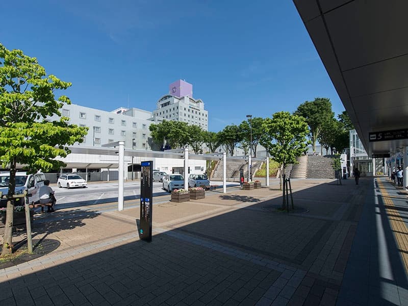 【ホテル日航つくば】つくば駅A3出口からの外観