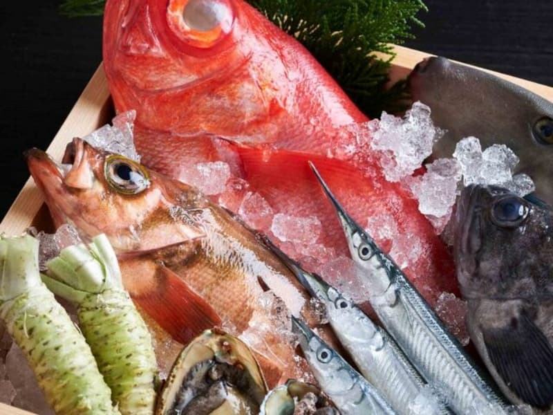 仕入れにこだわる新鮮な魚介の数々、目利きが選んだ旬の素材