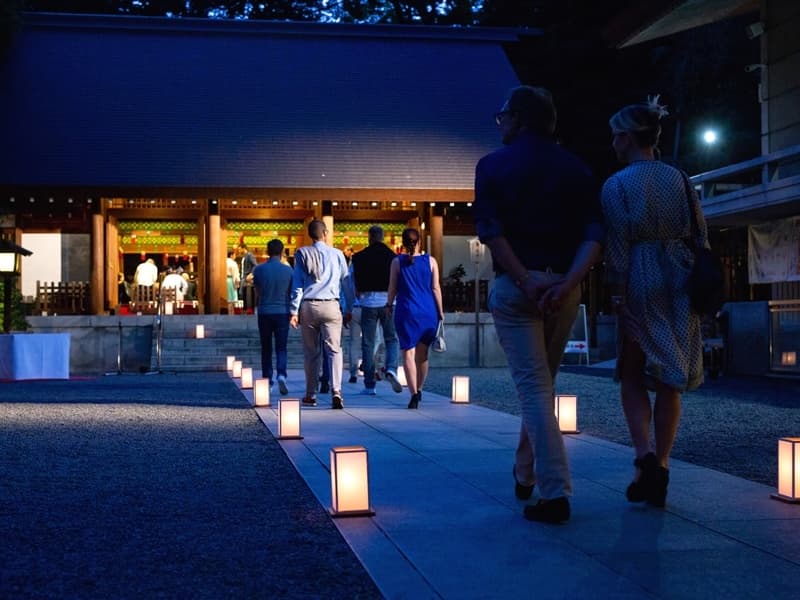 【乃木神社】神事：参道風景