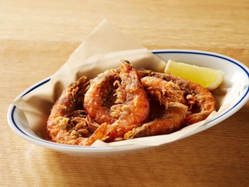 【お料理（例）】
ソフトシェルシュリンプの スパイシーフリット