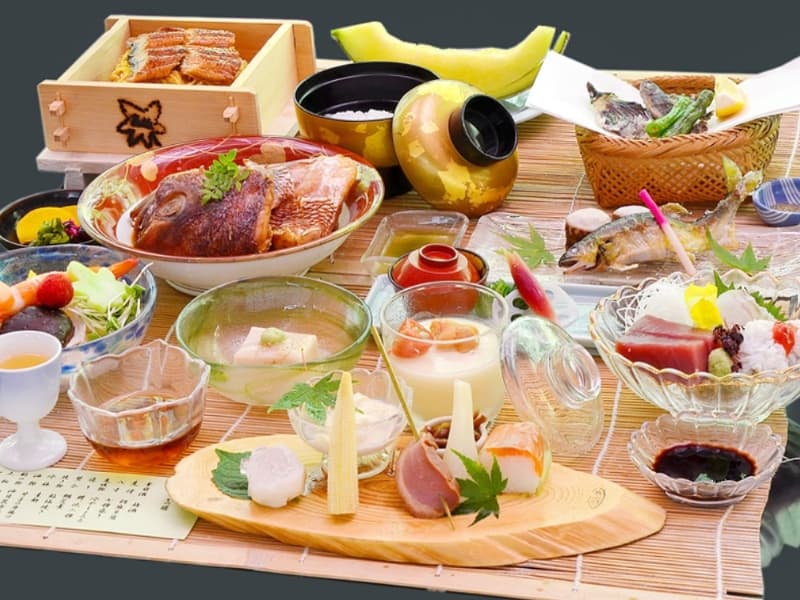 【お料理： 夏限定（6月～8月）】
かじかの膳