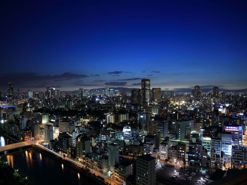 会場よりの夜景