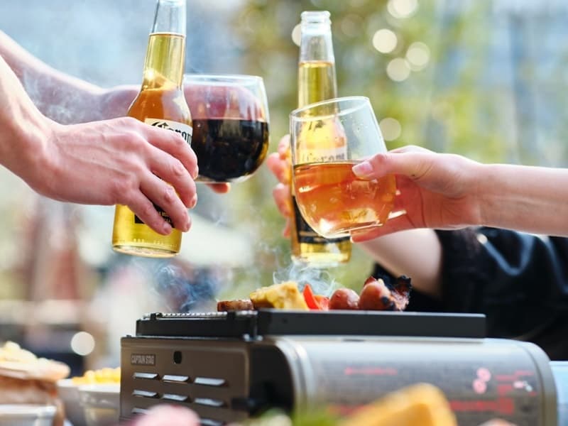 【お料理一例】
テラス席ではBBQもお楽しみいただけます！