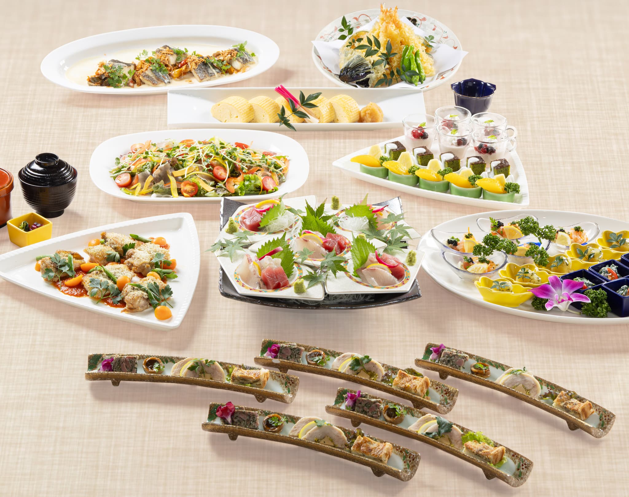 和洋折衷卓盛り料理　5,500円(税込)～