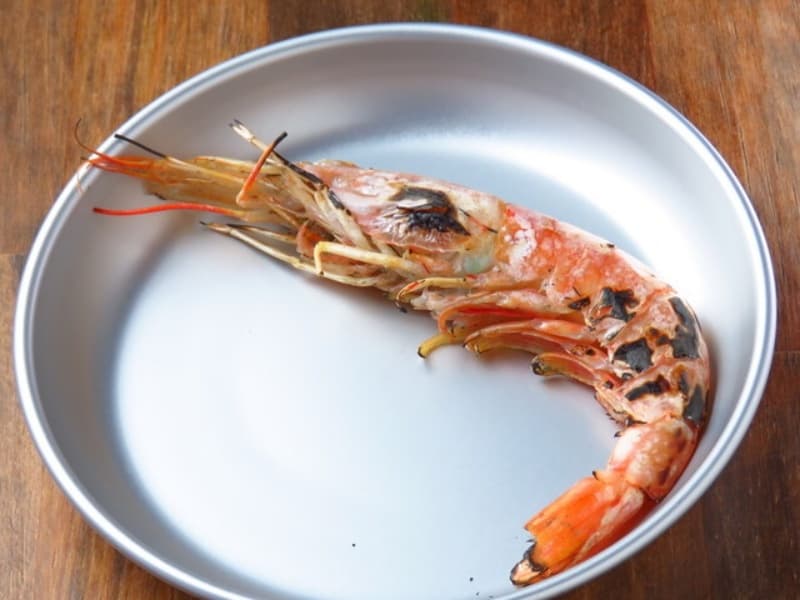 名物！「有頭赤海老塩焼き」