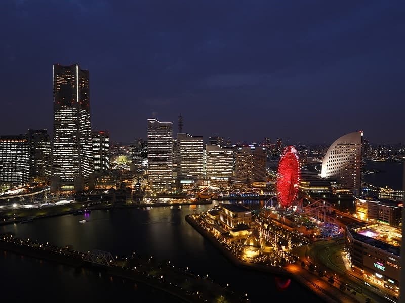 【客室からの眺望例】
高層階　ランドマークタワー側