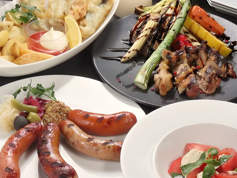 【お料理（例）】
軽食中心のプランもございます。