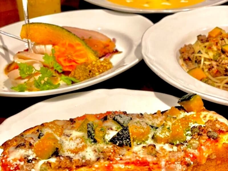 季節に応じたお料理。ハロウィンプラン。