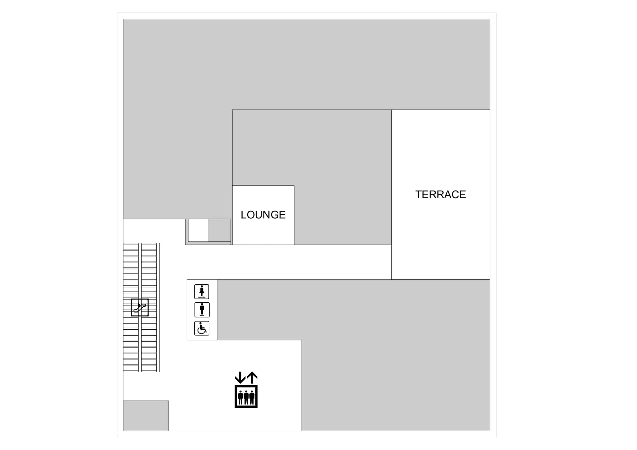 フロアマップ_X PLACE イベントスペース＜東急歌舞伎町タワー5F＞