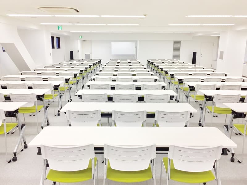 おすすめ用途：セミナー、イベント会場、展示会、学会、懇親会、社員研修、試験会場 等