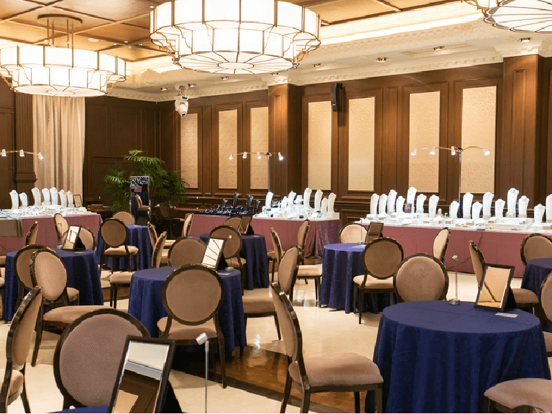■彩美-SAIBI
展示会でもご利用いただけます。300㎡を超える会場でゆとりをもった設営ができます。
