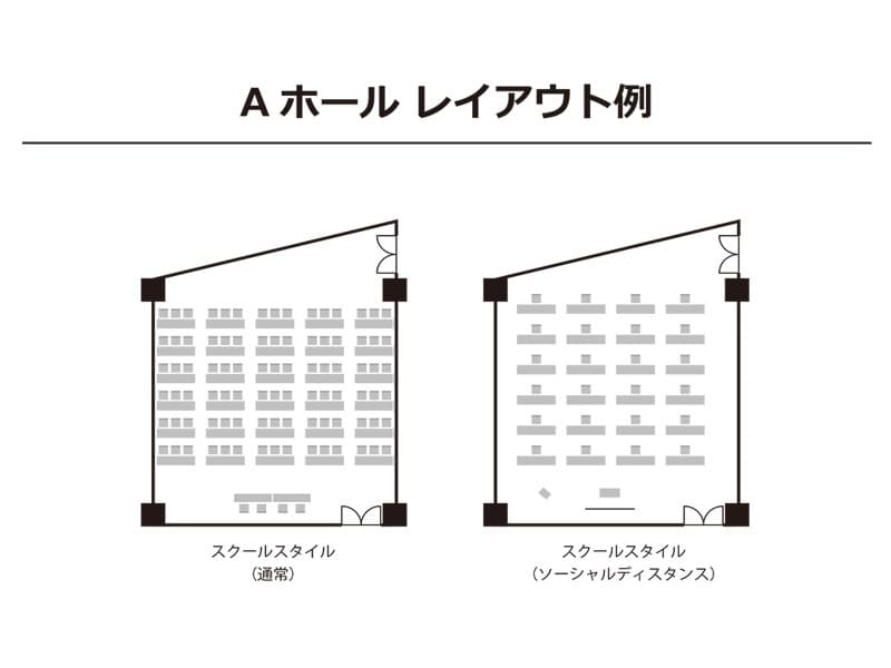 【Aホール】レイアウト例