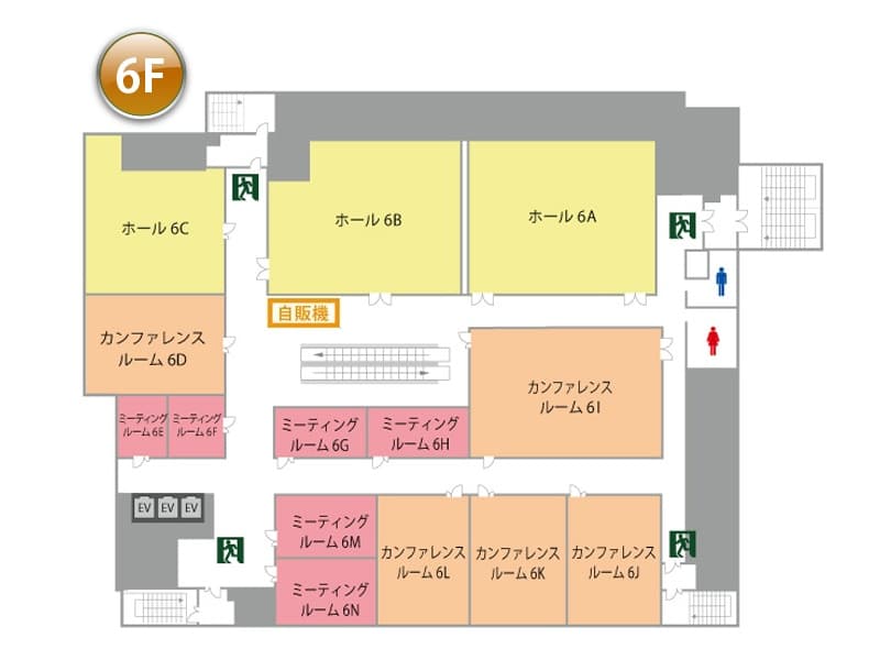フロアマップ（6階）