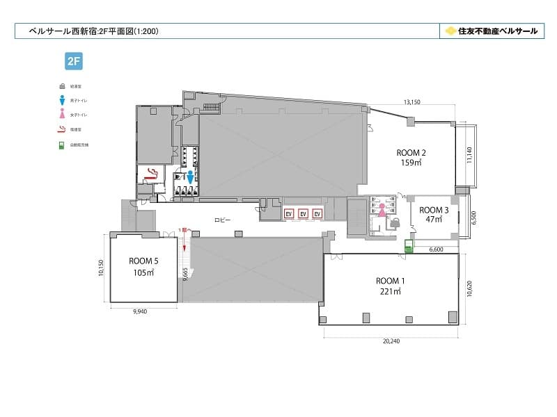 フロア図 (2F)