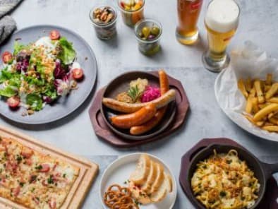 ドイツ産ビール2時間飲放題つき♪シュマッツコース5000円
