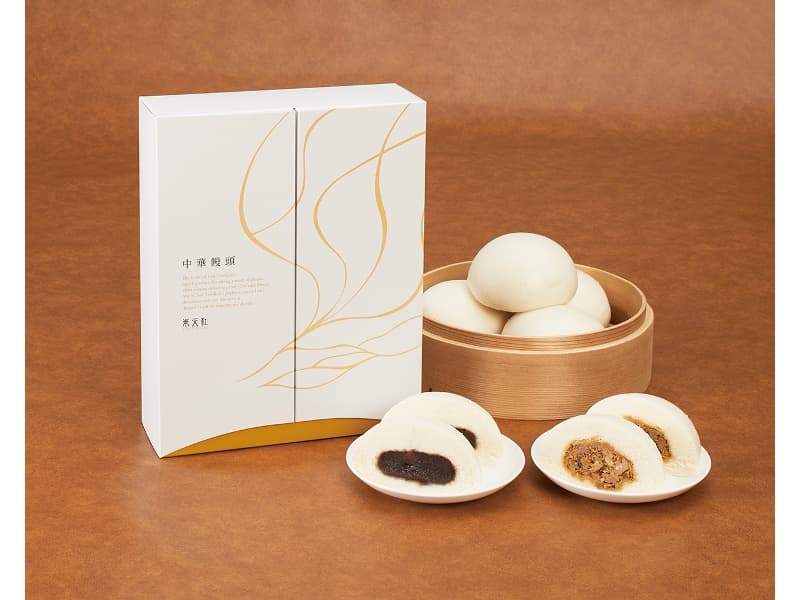 ＜お土産　　東天紅特製万頭（冷凍）＞
贅沢な食感の肉まんと、小豆の風味を活かしたあんまん。4個詰め、6個詰め、8個詰めとご用意。