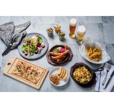 【歓迎会／送別会にオススメ♪2時間飲み放題付き！】ドイツビール、ドイツワイン、カクテル20種類以上飲み放題‼︎ドイツ料理のお食事もしっかり楽しめるスタンダードプラン”シュマッツコース”