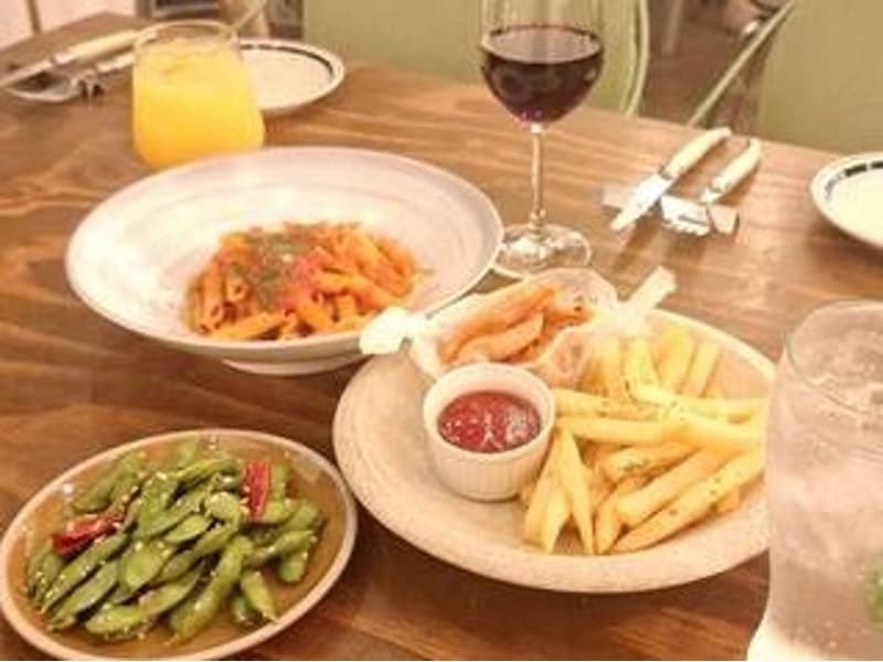 90分飲み放題の4種類のおつまみ付きコース