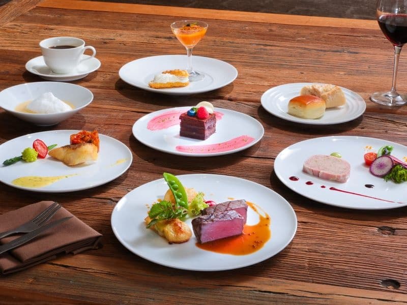 すべて手作りのフランス料理