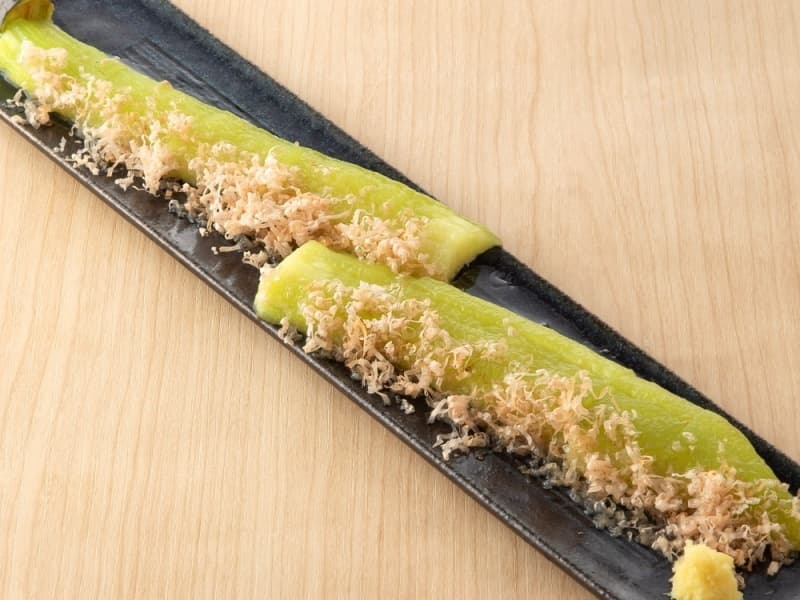翡翠茄子の揚げ浸し