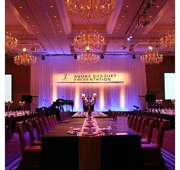 ■ロイヤルホール　1130㎡（342坪）
ガラ・スタイルの晩餐会