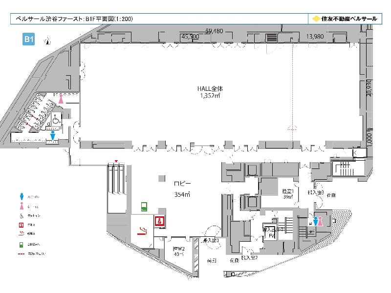 フロア図 (B1F)