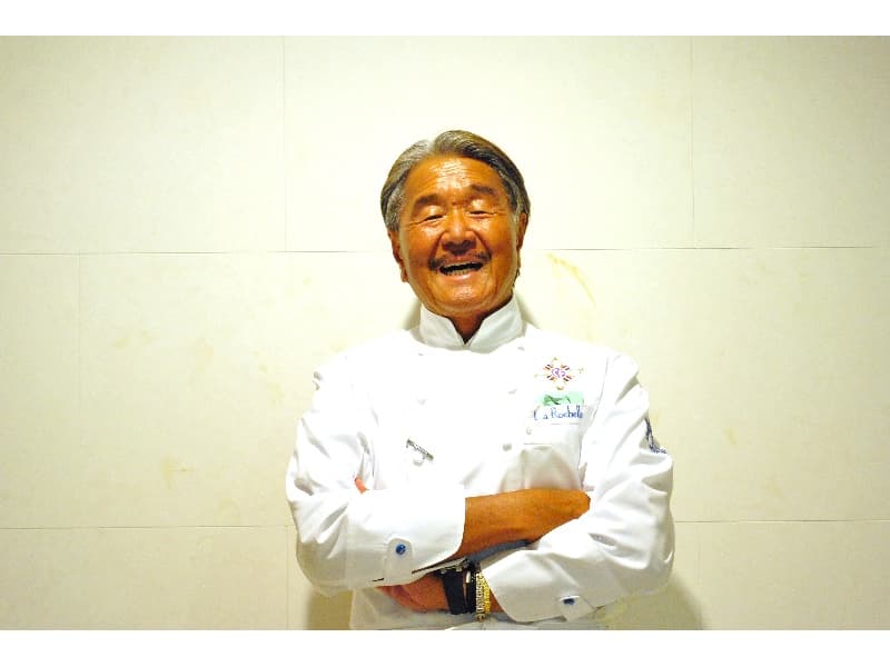テレビ番組「料理の鉄人」で最強フレンチの鉄人の称号を得た＂ムッシュ＂こと坂井宏行オーナーシェフ。
