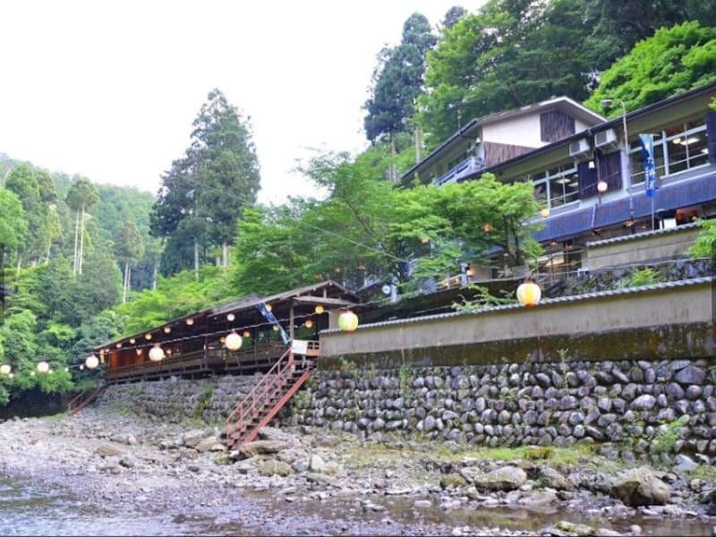 京の奥座敷、高雄の川床。