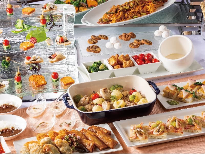 例）ビュッフェ料理