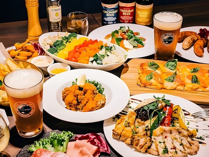 【お料理（例）】
いろいろな種類のビールがある当店では、ビールに合うお料理もたくさんご用意しております！