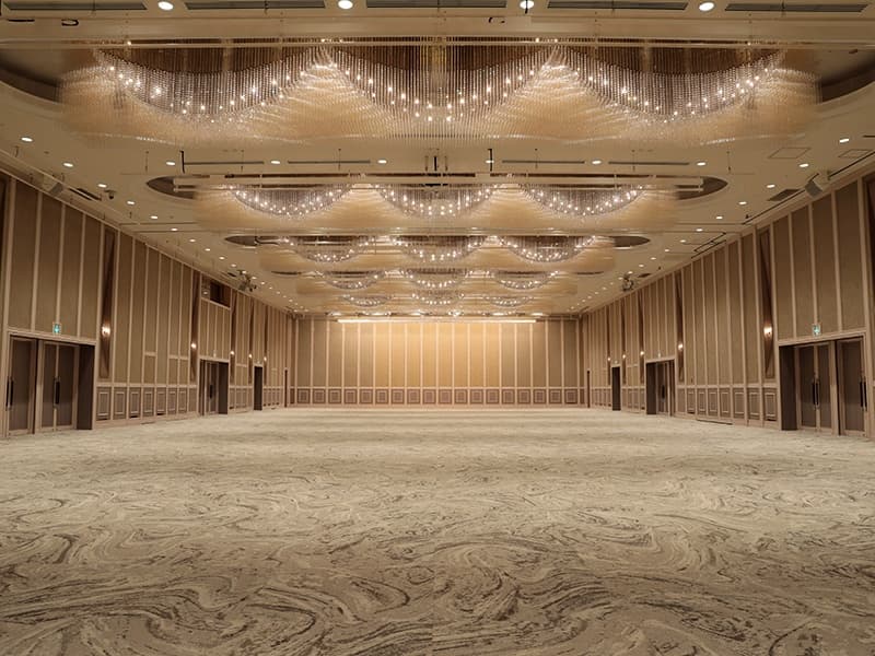 2F富士全室（835㎡・スクール600名・シアター1,000名）