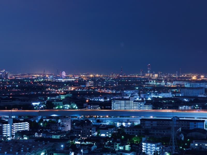 客室からの夜景