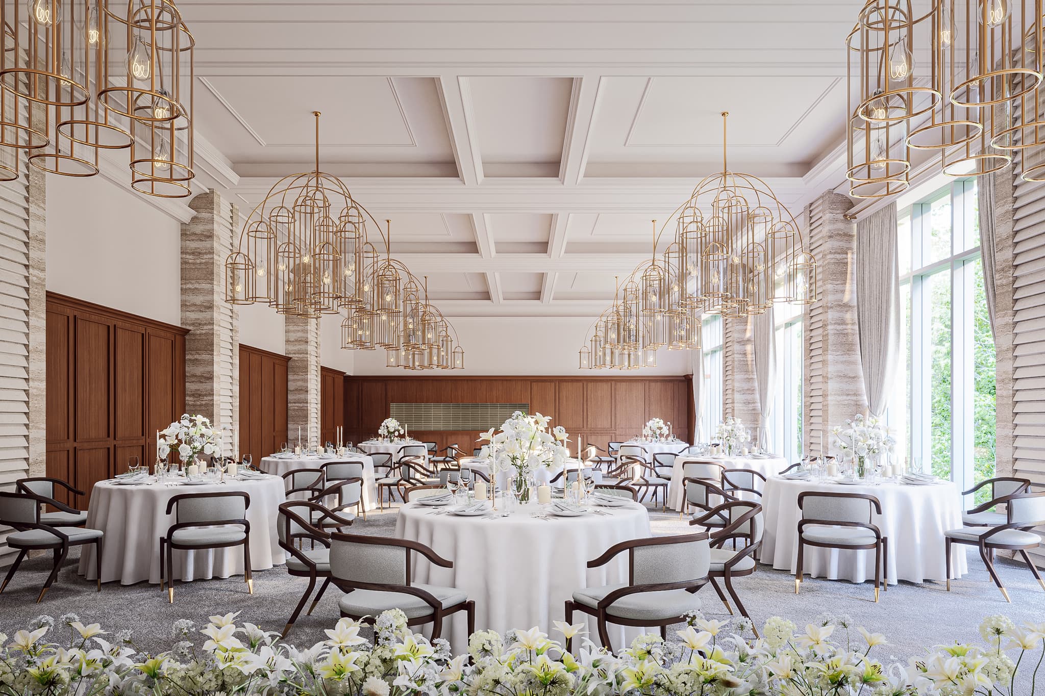 THE MARITIME ROOM（立食180名/着席136名/スクール162名/シアター268名）
各種会議・セミナーも承っております。ガラス張りの開放感ある会場にテラスデッキ付きのバンケット。いつもと違う雰囲気で、特別な会をお手伝いさせていただきます。