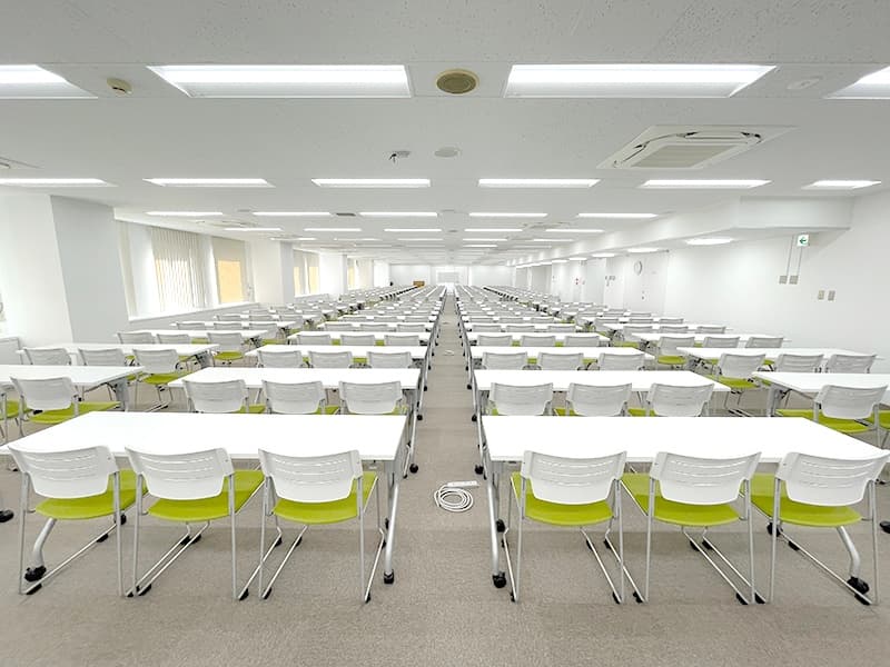 おすすめ用途：セミナー、イベント会場、展示会、学会、懇親会、社員研修、試験会場 等