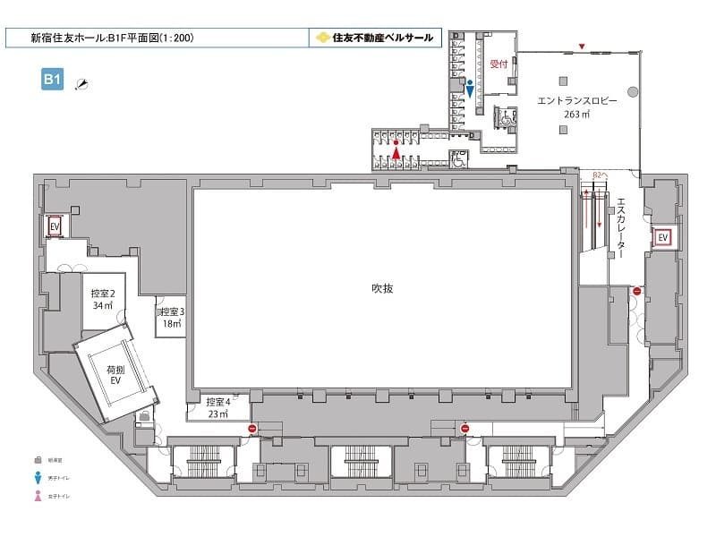 フロア図 (B1F)