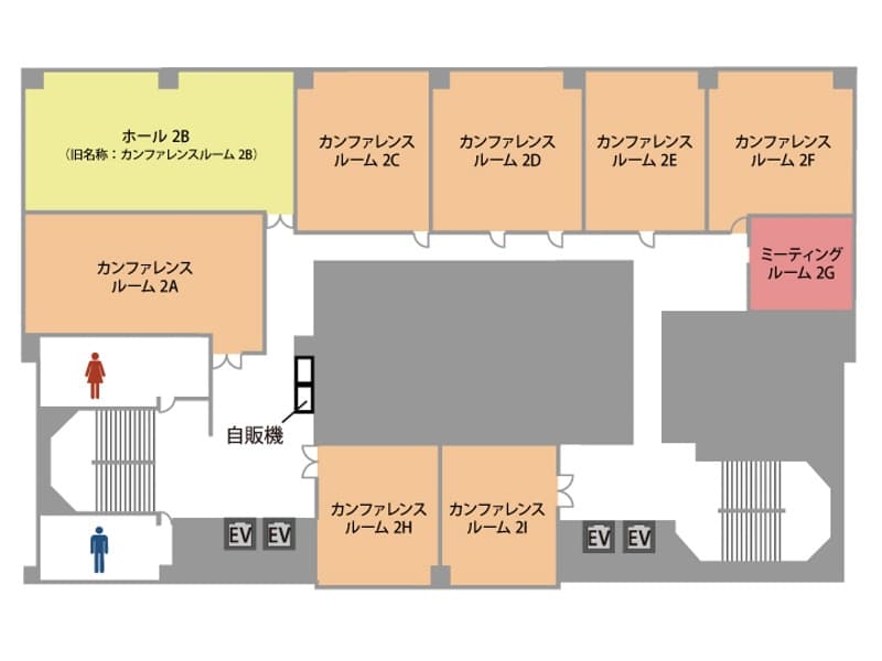 2階フロアー図