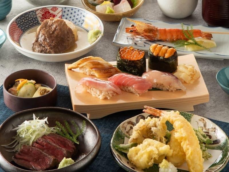ワンランク上の食材を使用したコース料理例