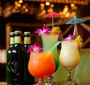 ビールからトロピカルドリンクまで飲み物メニューも充実